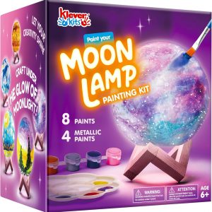 Klever Kits DIY 3D Moon Lamp – Paint Your Own Night Light