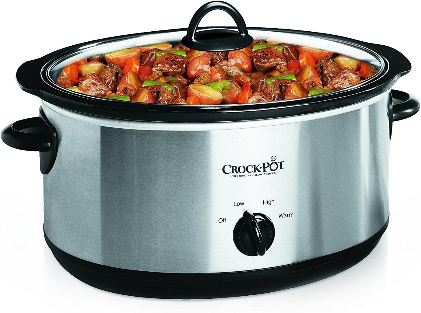 Crock-Pot 7Qt Manual Slow Cooker – Stainless Steel